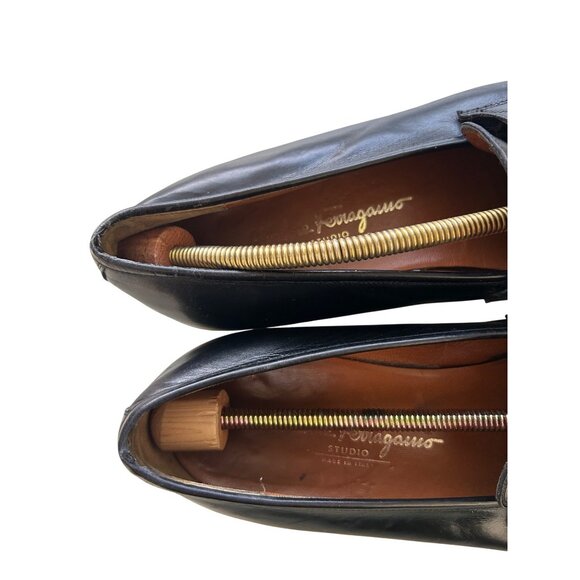 Salvatore Ferragamo Men\'s Size 10.5 Leather Tassel Loafers Super Prime Natural main image 11